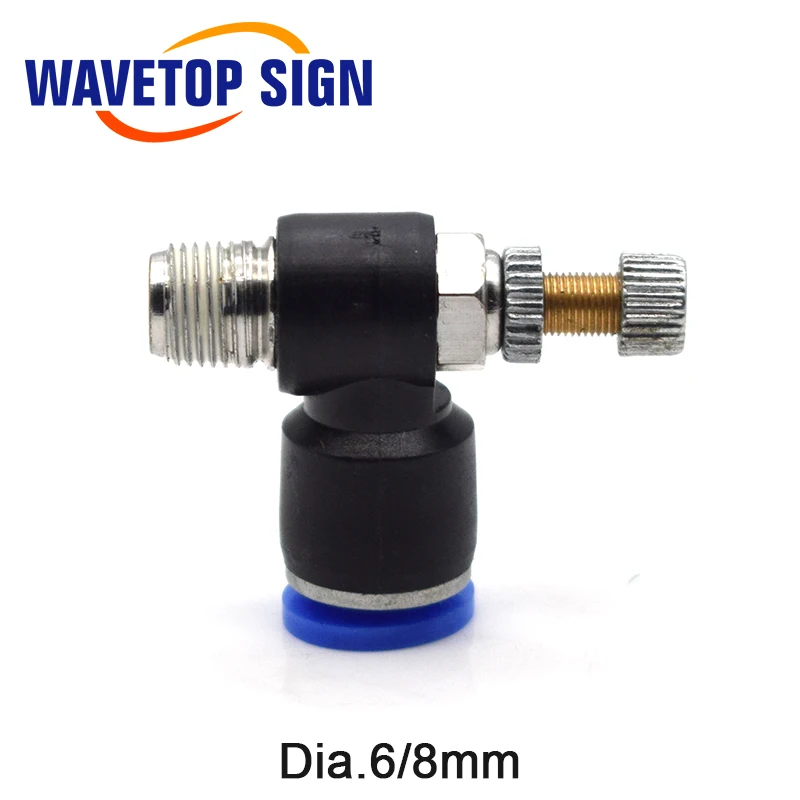 WaveTopSign فوهة الغاز تنظيم الهواء Dia.6mm 8 مللي متر 2 قطعة/السلع فوهة الهواء لرأس الليزر Co2 آلة القطع والنقش بالليزر