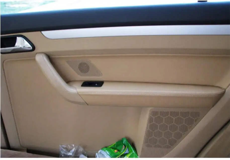 For Volkswagen Touran Caddy 2006-2015 Microfiber Front / Rear Door Panel Armrest Leather Cover Protective Trim car interior