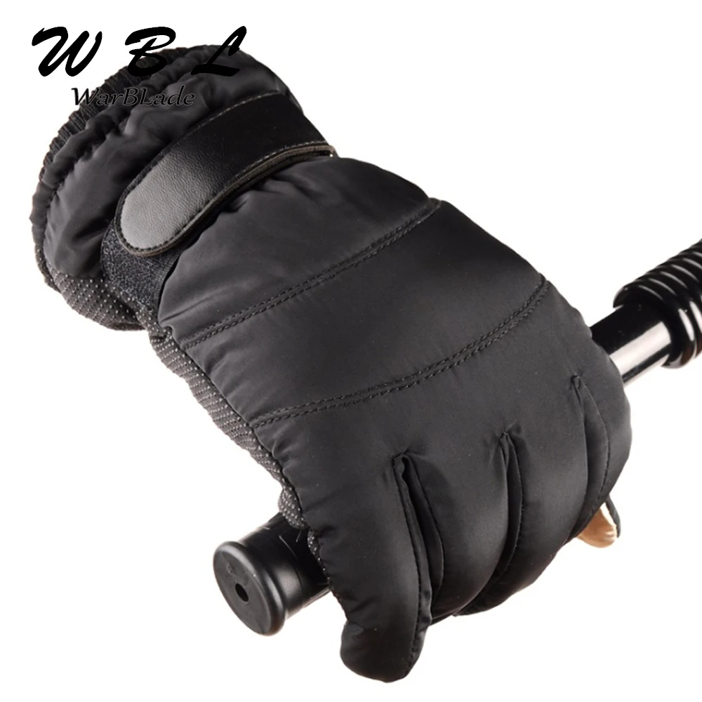 

Men Mittens gloves Artificial Leather Anti Slip Men Thermal Winter Leather Gants tactile Gloves gants femme 2018 New