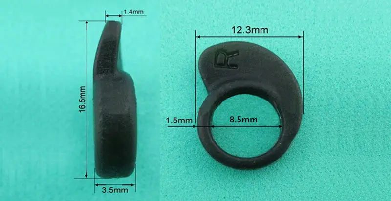 2Pairs Silicone Earphone ear hooks plugs earhook earplug for In-Ear Headphone Earphone Accessories Black/Clear Colors