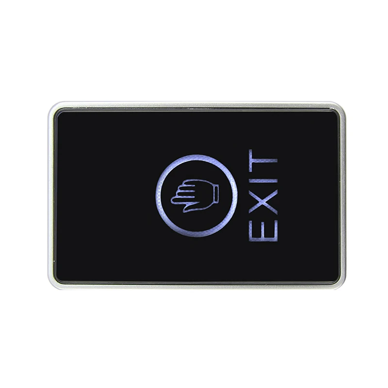 Bouton de sortie de porte, interrupteur tactile, rétro-éclairage bleu sans contact infrarouge pour s
