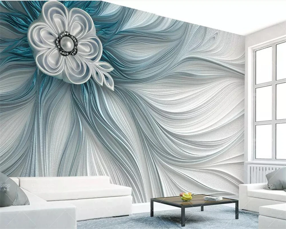 

beibehang Custom wallpaper 3d mural atmosphere creative embossed stripes lines modern fashion 3d background wall paper 3d mural