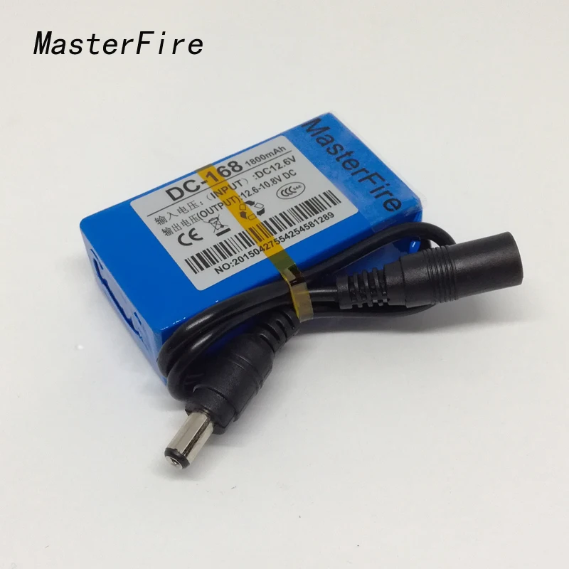 

MasterFire 30pcs/lot Mini Portable DC-168 12V 1800mAh High Capacity Rechargeable Polymer Lithium Battery Pack for CCTV Camera