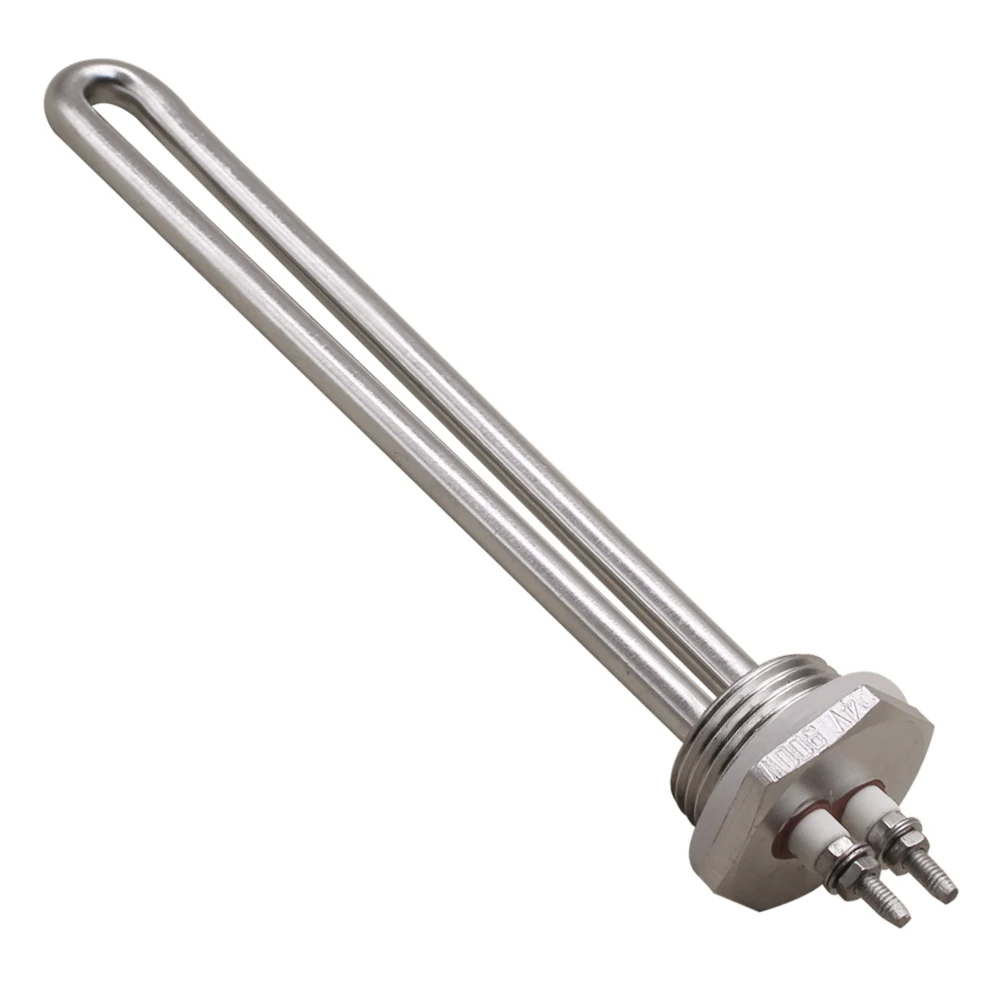 U Type DC 24V 900W Tubular Heater Element  Heating Element with 1 INCH NPT Screw