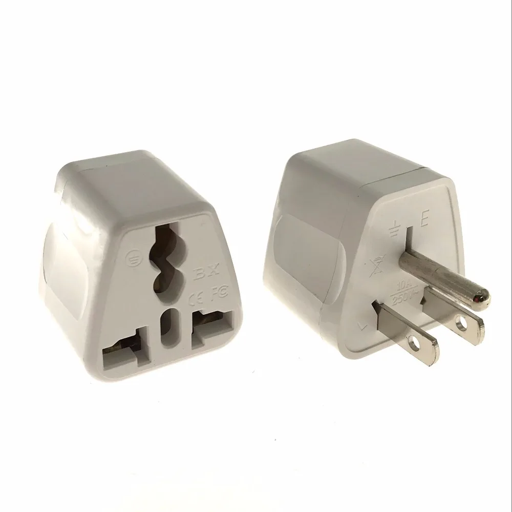 US 5-15P Cananda Japan Thailand Male Plug  3 Pin Universal Plug US 1-15P Australia Germany Female  AC Power Travel Adapter