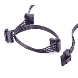 5Pin 1 to 3 Port Peripheral 4Pin Molex IDE 5 Pin PSU Power Supply Cable for Cooler Master MasterWatt Maker 1200 MIJ Modular