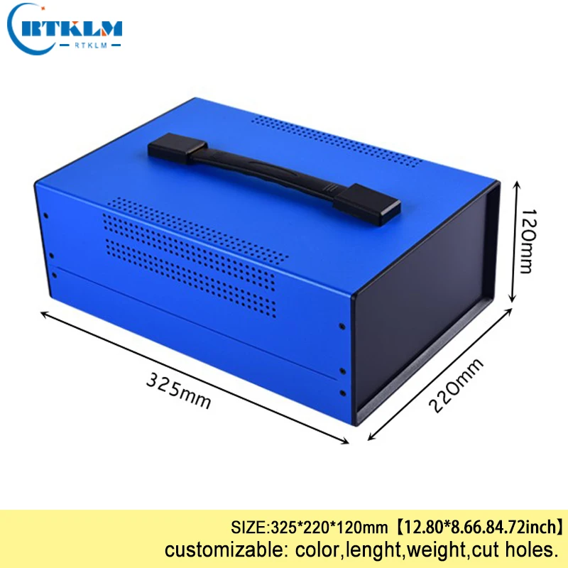 DIY junction box Iron enclosures for electronics project box Iron connection box Handheld iron distribution case 325*220*120mm