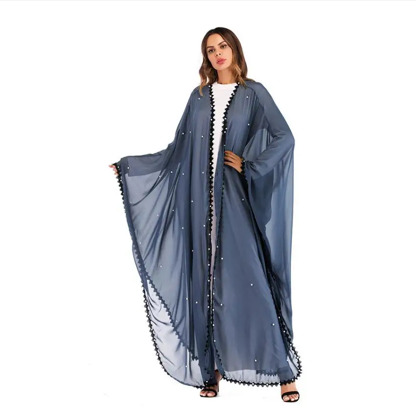 

Muslim bat sleeve diamond Abaya Islamic Cardigan Kimono Long Robe Gowns Tunic Vestidos Ramadan Turkish Islamic abaya wq1167