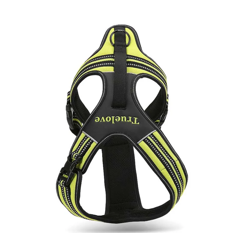 Truelove Sport Nylon Reflective No Pull Dog Harness Outdoor Adventure Pet Vest With Handle XS To XL 5 Colors In Stock Factory