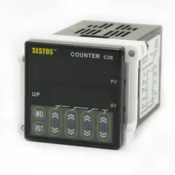 Digital Counter 0.001-99.999 6 Digitals Preset Scale Switch C3E-R-220 Relay