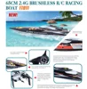 Feilun 브러시리스 모터, 대형 RC 보트, 수냉 고속 레이싱 RTR, 2.4GHz, 50 km/h, 65cm, FT011 2