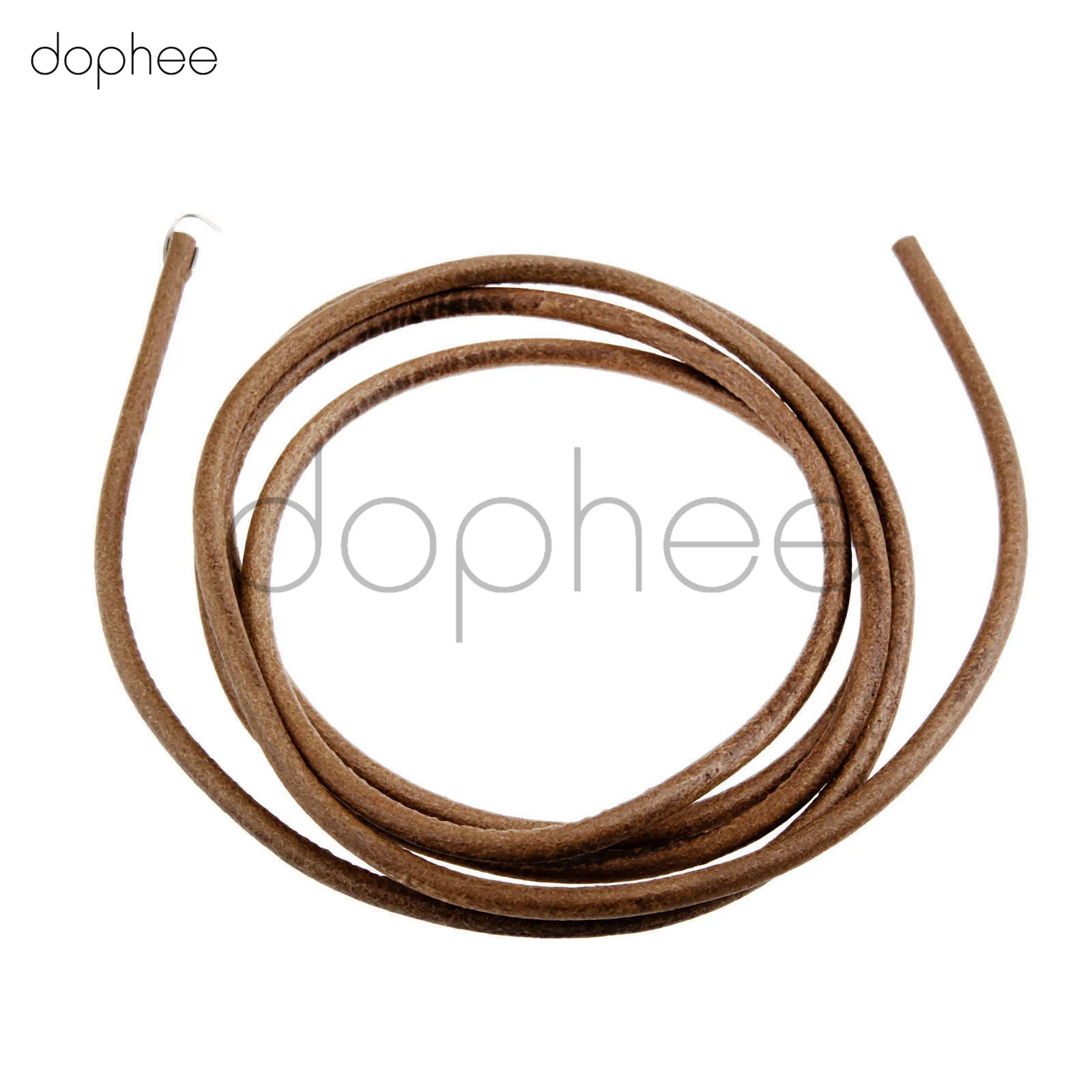 dophee 2pcs 175cm Leather Treadle Belt with Hook for Singer cabinets Manual Rocking Foot Pedals Sewing Machine Sewing Tools