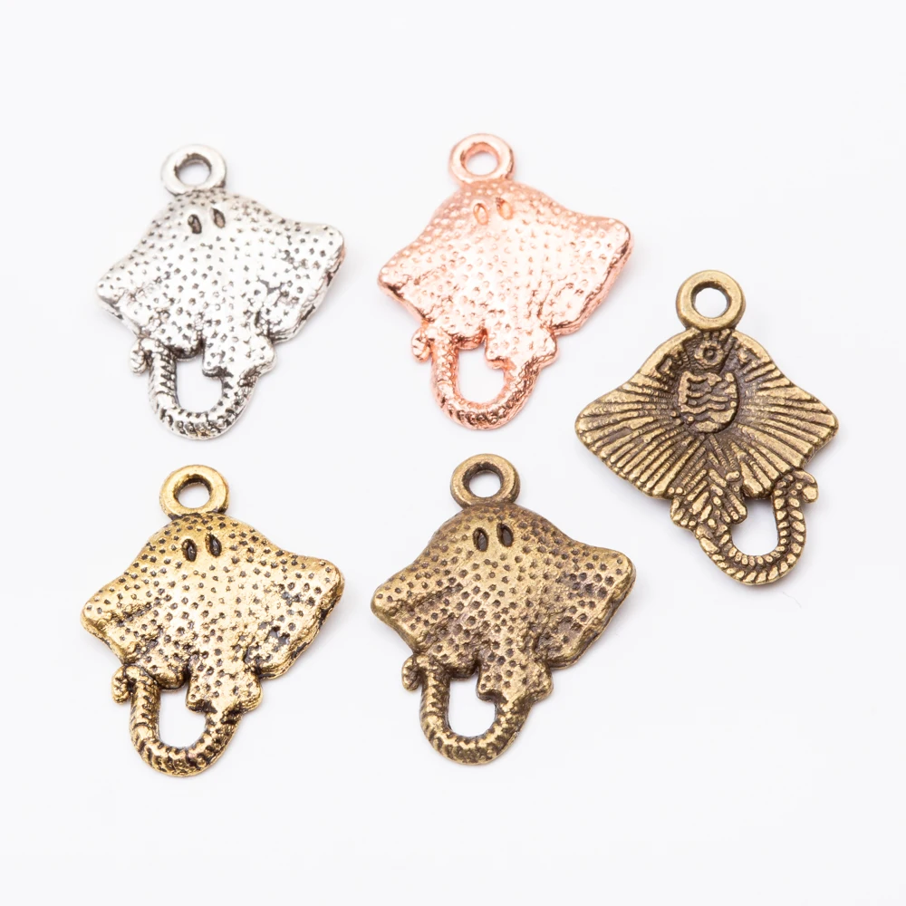 

34pcs Devil Fish Vintage zinc alloy metal pendant charms for diy jewelry making 5567