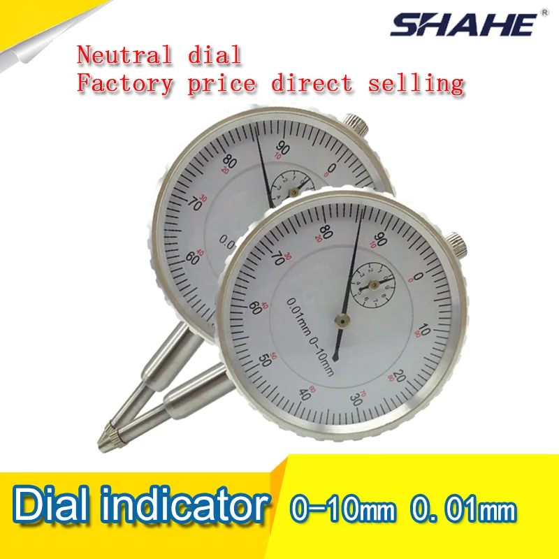 0.01mm High Accuracy Metric Dial Indicator  Measuring Tool Magnetic Indicator 0-10mm Range 0-0.8mm Diameter 32mm Leverage dial