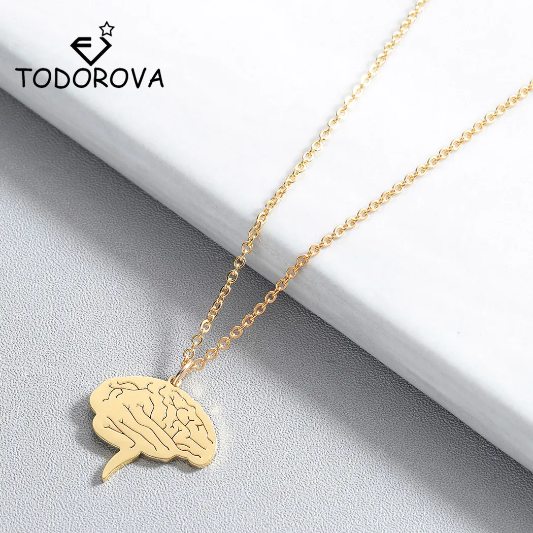 Todorova Fashion Science Jewelry Medical Neuron Brain Nerve Cell Pendant Necklace Nurse Doctor Gift Neuron Necklaces for Women