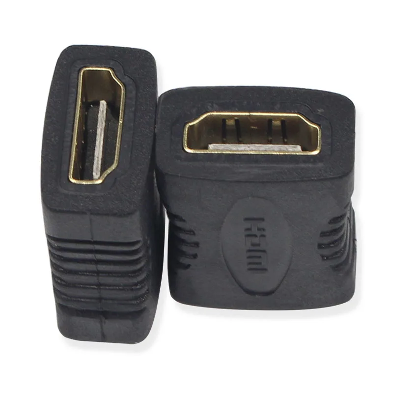 2 pieces HDMI female to female adapter coupler connector converter for HDTV 1080P HDMI adapter