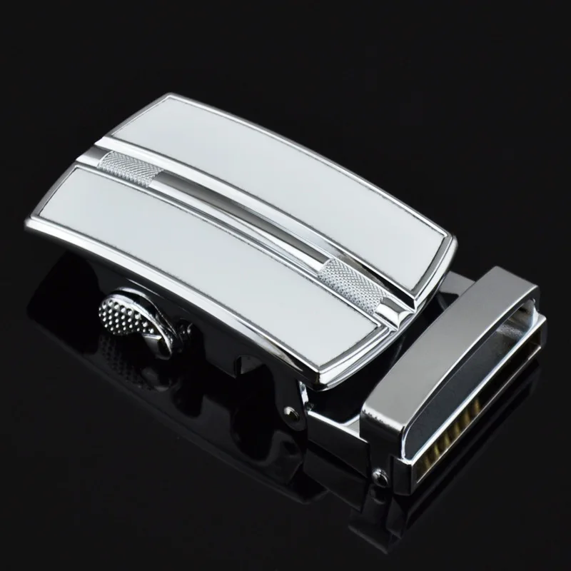 Hot Selling Men's Belt Head Automatic Buckling Head Men Belt Head Business Leisure LY10257- White automatic belt buckle