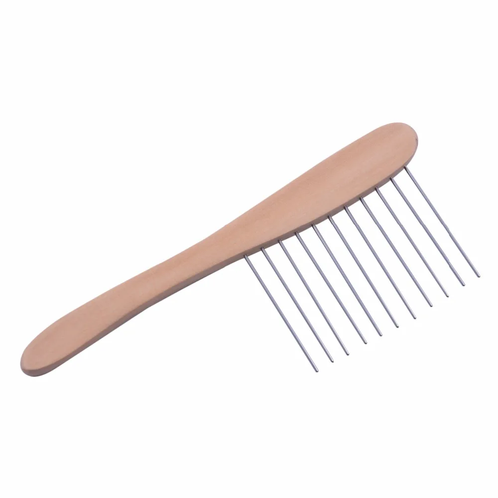 

20*7CMC 1Pc Handy Portable Professional Stainless Steel Needles Hackle Brush Combs for Raw Hair Making Hair Extension Tool