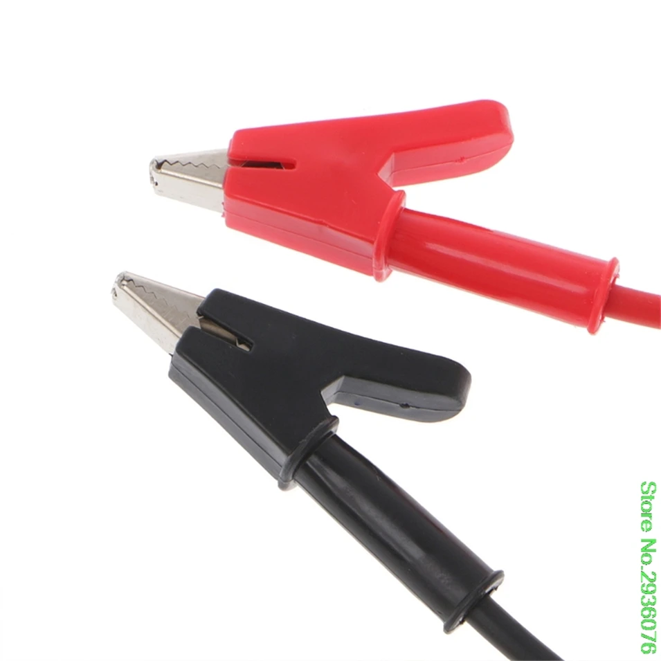 5 قطعة Cleqee P1024 المزدوج نهاية كليب كابل التمساح اختبار التحقيق سلك من الرصاص 100 سنتيمتر 5 ألوان 15A