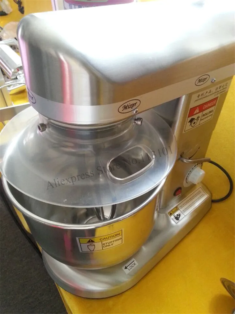 خلاط كهربائي تجاري، خلاط مساعد للمطبخ، خلاط كلاسيكي كبير من الفولاذ المقاوم للصدأ