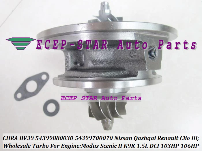 Turbo CHRA Cartridge BV39 54399880030 54399800030 8200405203 8200507856 7701476183 8200625683 14411-00Q0F 7711368560 8200578381