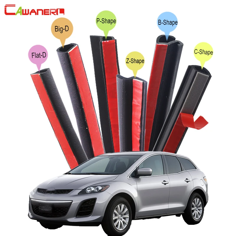 

Cawanerl For Mazda CX-5 CX-7 CX-9 Tribute Car Hood Trunk Door Sealing Strip Kit Rubber Seal Edge Trim Weatherstrip Anti Noise