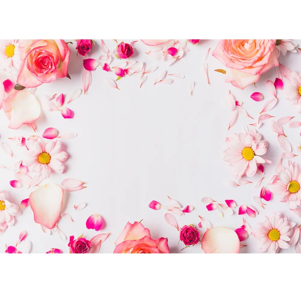 Fundo de fotografia para sessão de fotos flores, adereços para crianças bebês presente roupas de pano impresso cenários foto sessão de fotos