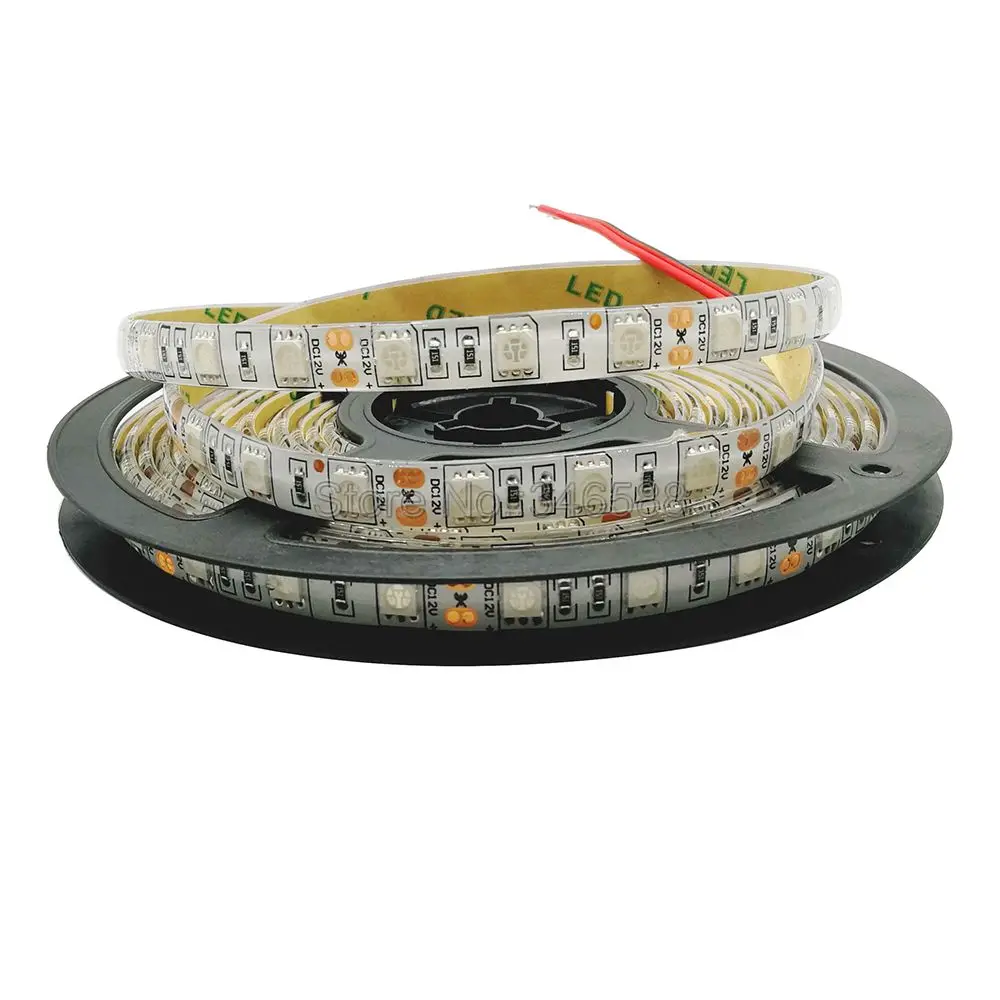 Bande lumineuse LED SMD, Flexible, 5m 12V DC 5050 UV, 395nm-405nm, ruban de lumière ultraviolette, IP20 IP65, PCB noir blanc pour DJ, Fluorescence