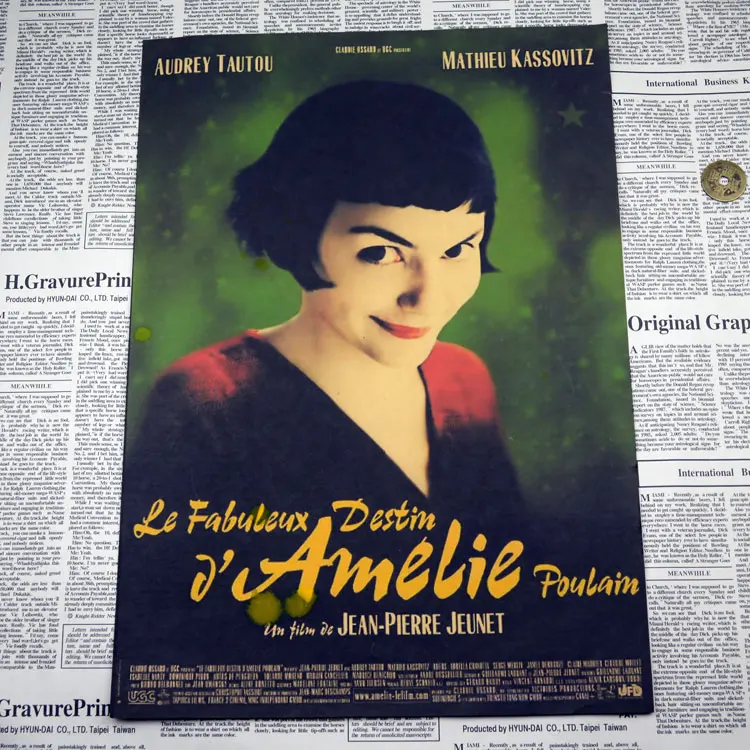 Amelie/classic France movie poster/nostalgia/kraft paper posteclassic poster vintage /1012