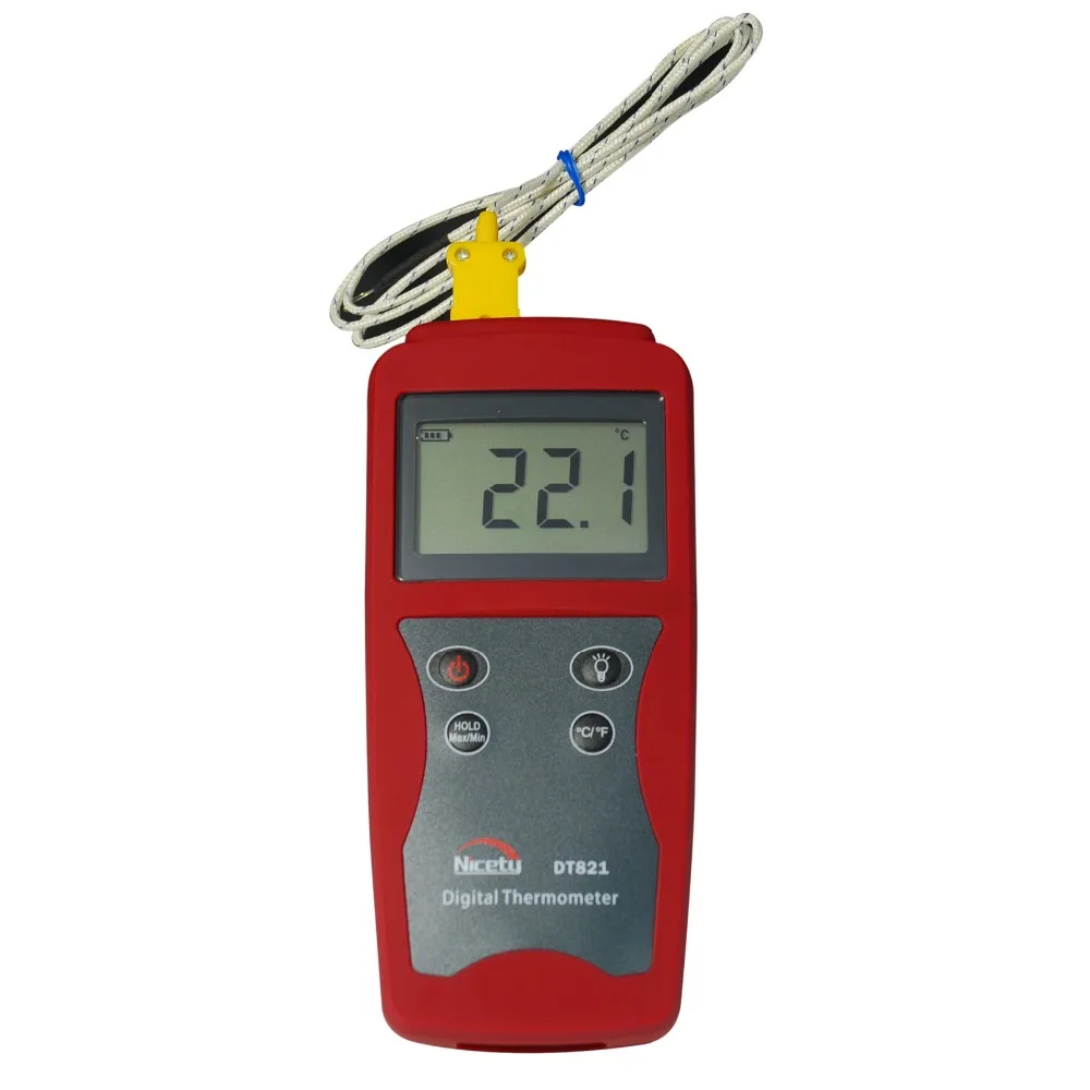 

Contact thermometer, thermocouple thermometer, digital thermometer DT821