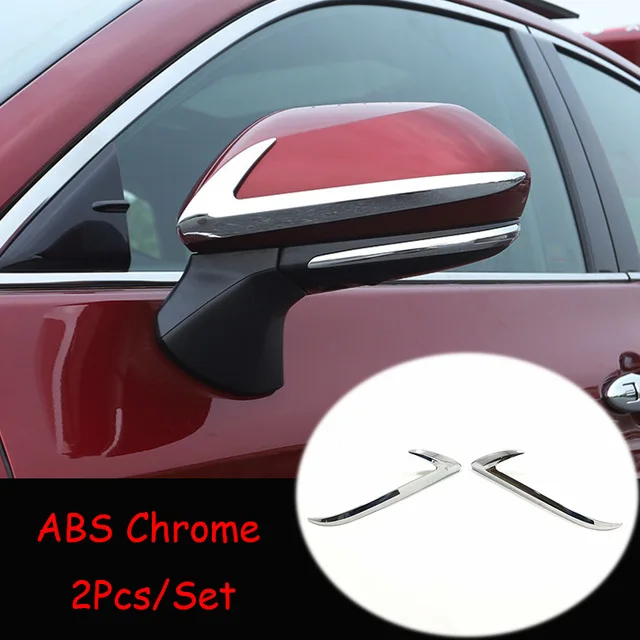 ABS Carbon For Toyota Prius 2016 17 18 19 2020 Car Side Door Rearview Tuning mirror decoration strip Cover Trim accessories