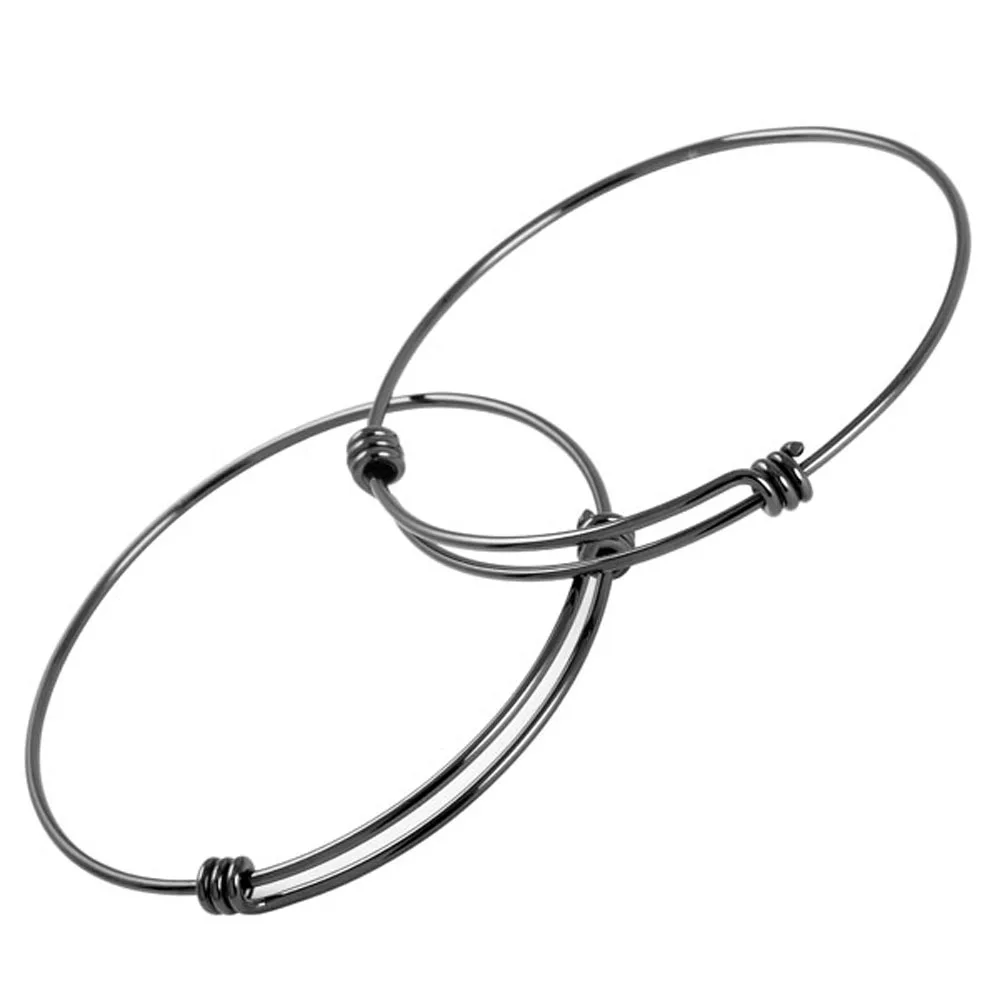 25Pcs/Lot Stable Quality DIY Bead Charm Stainless Steel Expandable Wire Bracelets&Bangle Women Jewelry