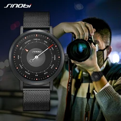 Watches Men SINOBI Brand Creative Men SportS Watches Men's Quartz Clock Man Casual Military Waterproof Wrist Watch Relogio 2019