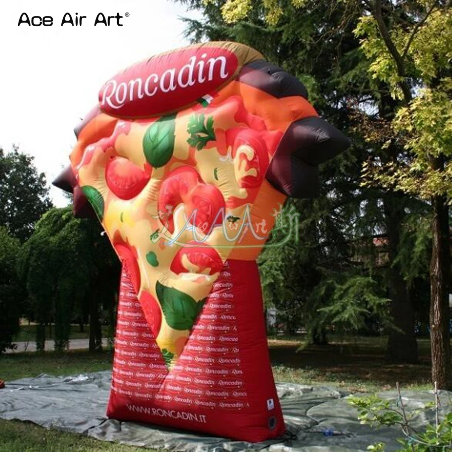 Full Printing Food Replica Inflatable Pizza Model Food Balloons for Parties and Meat Pizza Promotion