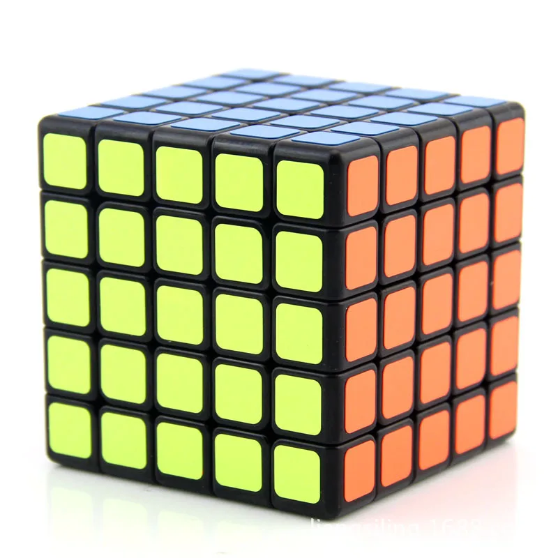 Shengshou Legend Chuanqi Cube magique pour enfants, jouet de puzzle de vitesse professionnel, autocollant en PVC, 5x5x5