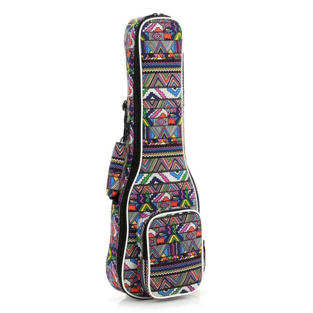 New Portable 21 23 26 inch soprano concert tenor ukulele case small bass guitar bags soft gig cover backpack lanikai colorful