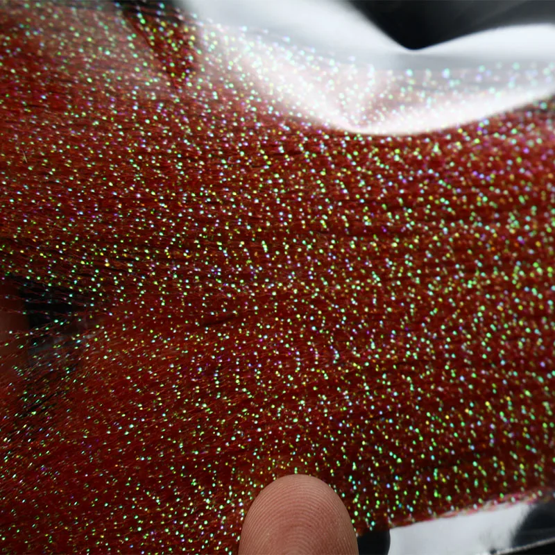 Big volume 4packs fly tying twisted Flashabou Tinsel Flash crystal Tinsel saltwater fly wings tails sabaki rig tying materials