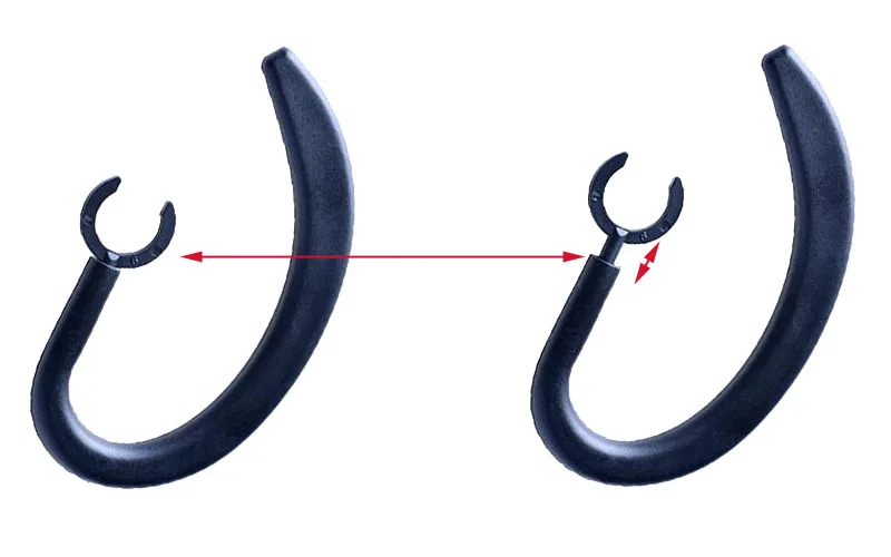 5mm 6mm 7mm 8mm 9mm 10mm Bluetooth Kopfhörer Ohrbügel Schleife Clip Versenkbare wirbelnde Ohrbügel Ersatz Kopfhörer Zubehör