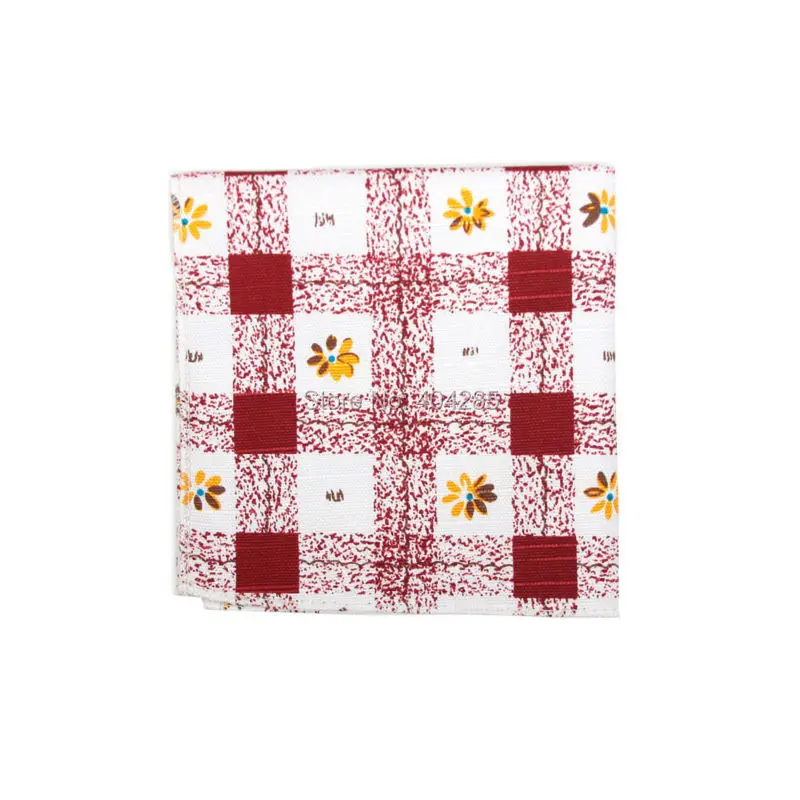 HOOYI 2019 Catton Men's handkerchief Fashion Cotton Flower Pocket squares towel