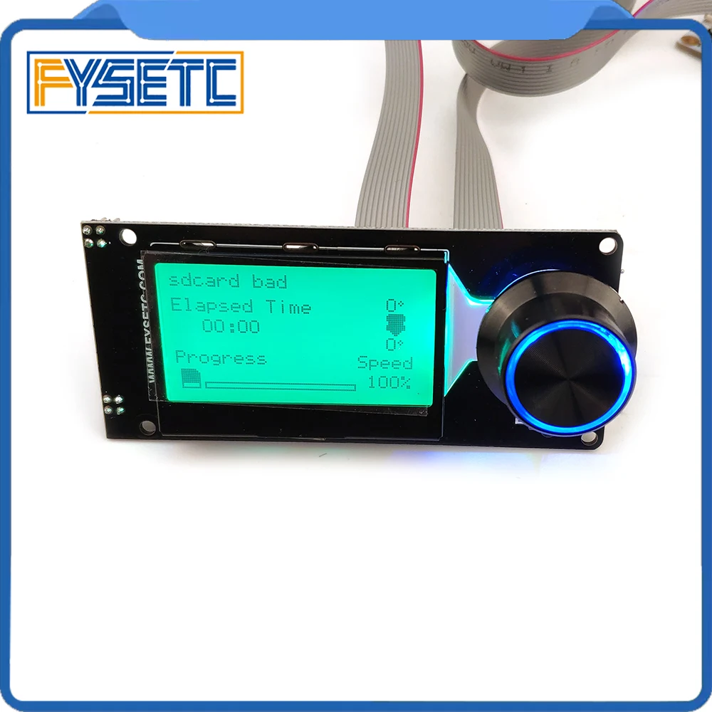 Type F mini 12864 V1.2 Smart Display MINI12864 LCD Screen Black on Green Supports Marlin DIY With SD Card 3D Printer Accessories