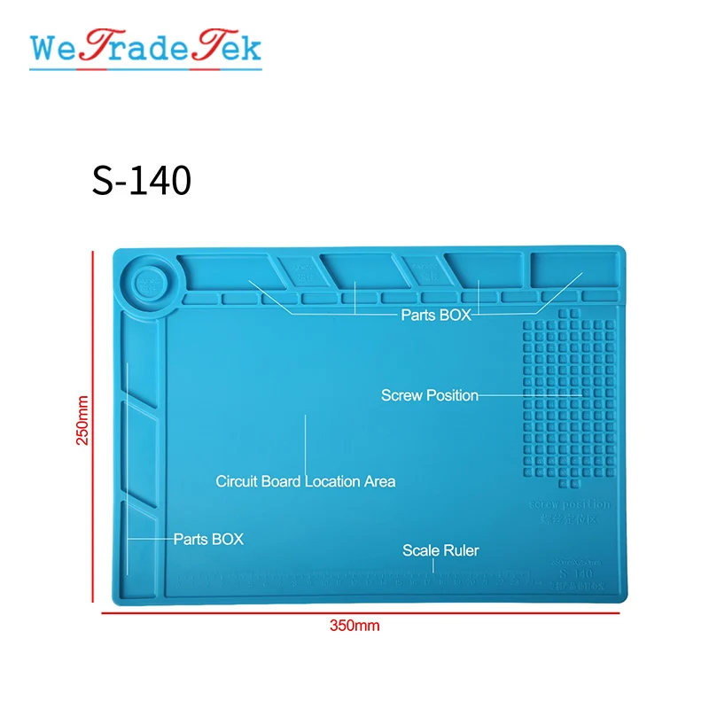 Heat Insulation Silicone Mat Pad BGA Soldering Station Silicon Soldering Mat Phone ESD Repair Working Platform