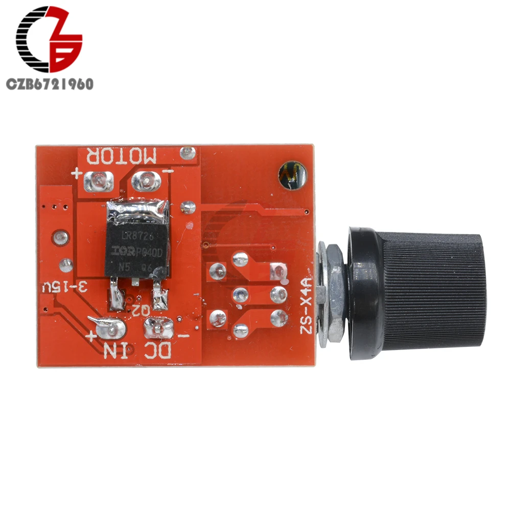 5A Voltage Regulator Mini PWM DC Motor Speed Controller 3V-35V Speed Regulator Control Switch LED Dimmer DC 5V 12V 24V