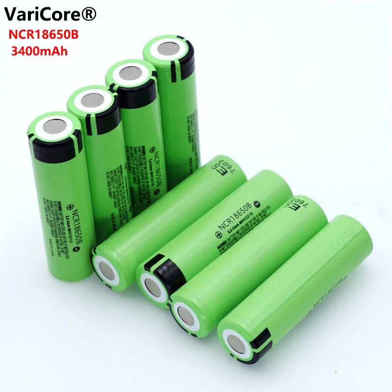 

7-15pcs VariCore New Original 18650 3400mAh NCR18650B Rechargeable Battery 3.7 V for flashlight Laptop batteries