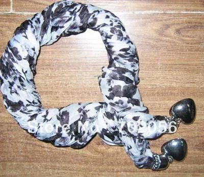 

Fashin Pendant Scarf Neck Scarves jewelry NECKLACE PENDANT SCARF 20pcs/lot #2987