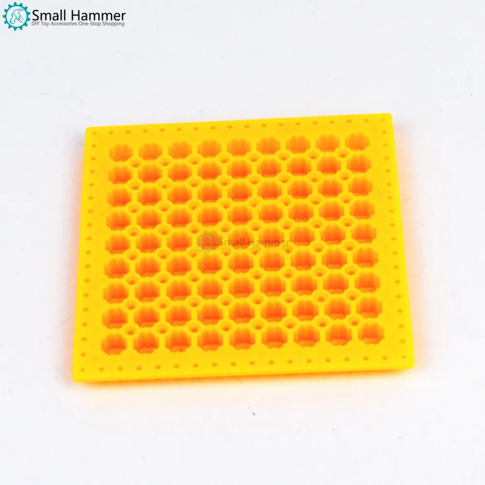 10pcs Octagonal orifice plate plastic square plate technical building block parts DIY