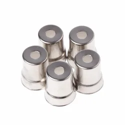 MEXI 5Pcs/Set Diameter 13mm Steel Cap Microwave Oven Replacement Round Hole Magnetron Silver Tone