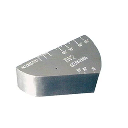 Ultrasonic test block IIW2 V2 / Dutch test block / Calibration Tester Block V2