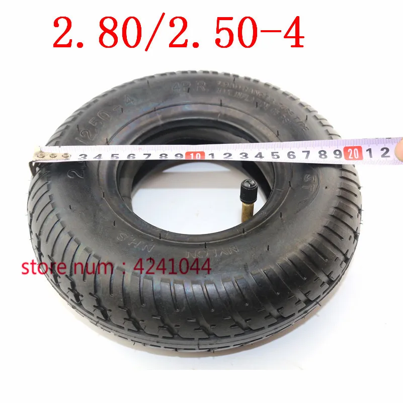 Free shipping Tire 2.80/2.50-4 tyre and  Inner Tube  fits Gas / Electric Scooter ATV Elderly Mobility