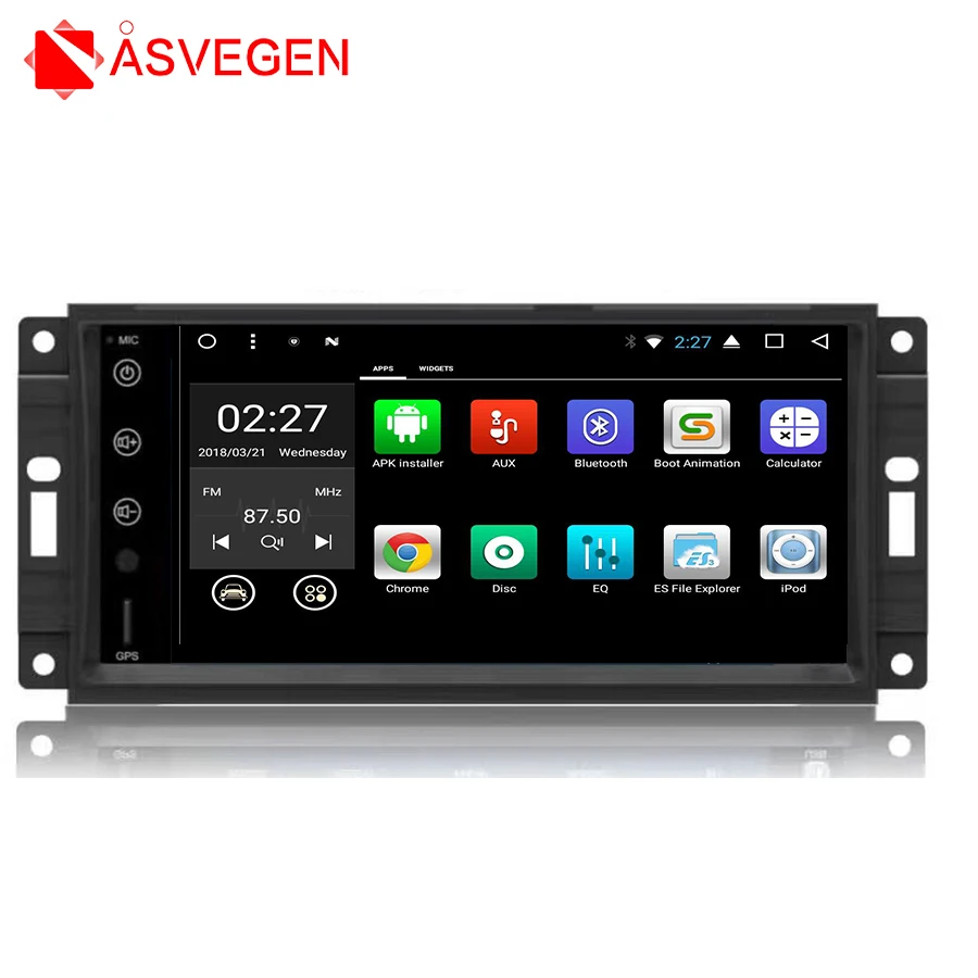 

Asvegen Android 7.1 Quad Core Car Radio GPS Navigation Stereo Headunit WIFI 4G Media DVD Player For Jeep Universal 2016