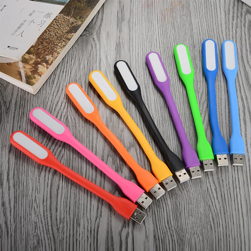 5V LED Night Light 360 Degree Rotation Portable USB Mini Reading Lamp 1.2W 6 LED Book Lights Energy Saving Lamp Camping Lantern